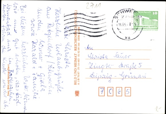 Postcard Retgendorf in Mecklenburg, campsite, tents, shore area, boats, guests