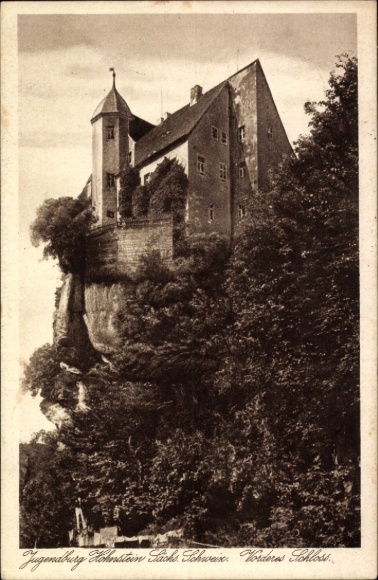 Ak Hohnstein Sächsische Schweiz, Jugendburg, Vorderes Schloss