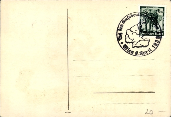 PC Austria returns home, Greater Germany, Anschluss 10 April 1938, coat of arms