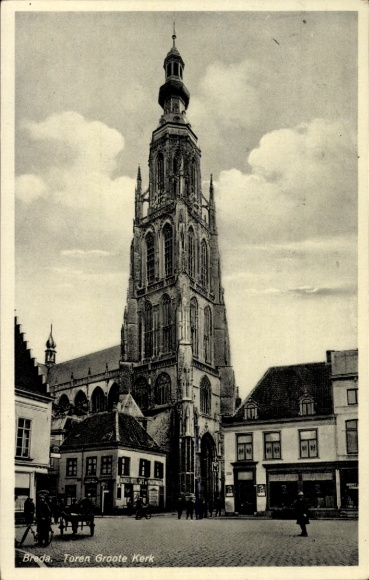 KP Breda Brabancja Północna Holandia, wieża, Groote Kerk