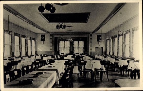 Postcard Hasslinghausen Sprockhövel in the Ruhr area, house Wechtenbruch, hall