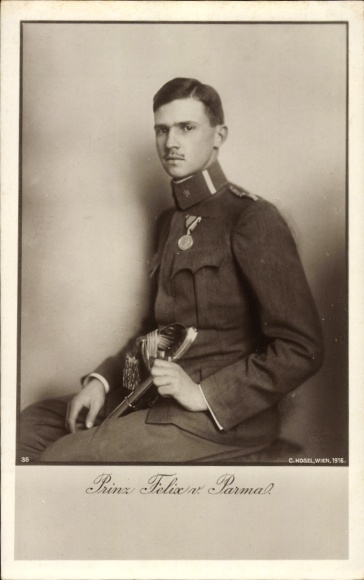Ak Prinz Felix von Bourbon Parma, BKWI, Adel Italien und Luxemburg