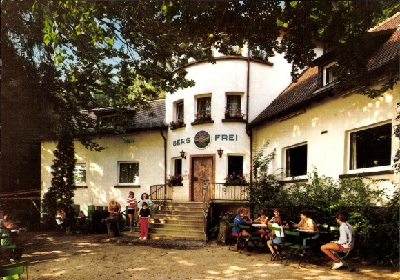 Postcard Ober Ramstadt in the Odenwald Hesse, TV die Naturfreunde, Haus am Heidenacker, Berg Frei