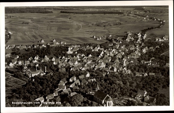 Ak Bodelshausen in Württemberg, Fliegeraufnahme
