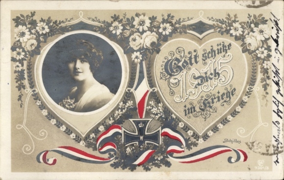 Postcard Serkowitz Radebeul Saxony, Cott Schüke in the Schilles War