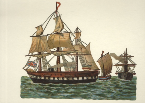 Żaglowce waflowe, flaga angielska, wymiary ok. 19 x 23 cm