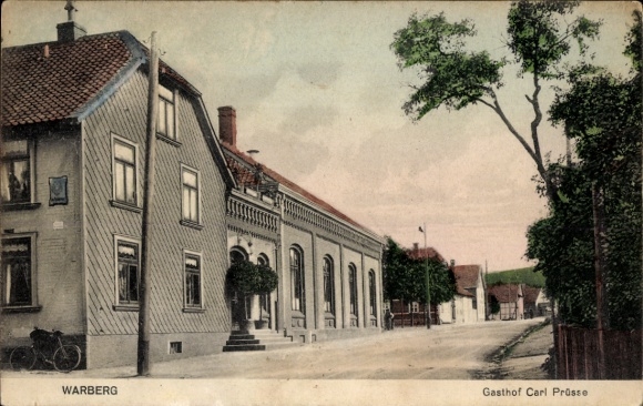 Postcard Warberg in Lower Saxony, Gasthof Carl Prüsse