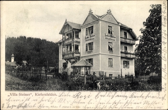PC Kiefersfelden in the district of Rosenheim, Upper Bavaria, Villa Steiner, Alfred Steiner&#39;s dental studio