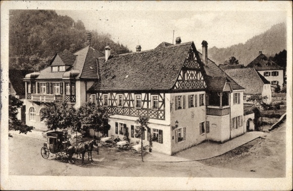 PC Wirsberg in the Fichtelgebirge, Werner&#39;s Hotel Zur Post, carriage