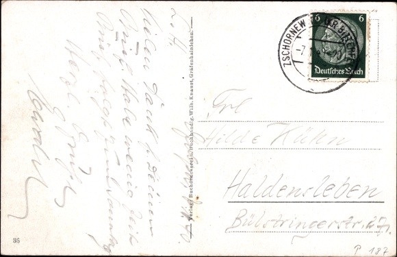 Postcard Zschornewitz Gräfenhainichen in Saxony Anhalt, market place, colony administration, single home