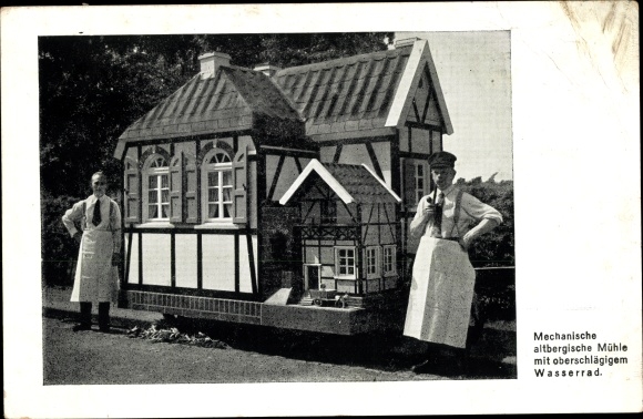Postcard Höhscheid Solingen, mechanical old mountain mill, Heinr. Greis, Karl Pfuhler