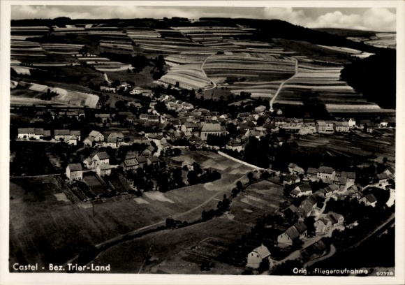 Ak Castel Kastel Nonnweiler Saarland, luchtfoto