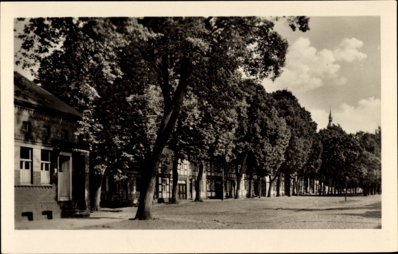 Postcard Bad Wilsnack in the Prignitz, Lindenstrasse