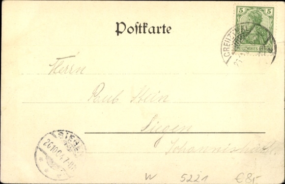 Postcard Allenbach Hilchenbach in Westphalia, Stift Keppel