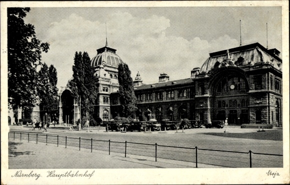 Ak Nürnberg in Mittelfranken, Hauptbahnhof