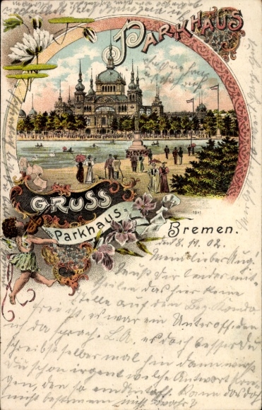 Passepartout Chromo-Litho Hanseatic City of Bremen, Parking Garage