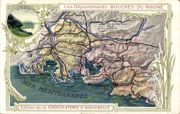 Maps PC Marseille Bouches du Rhône, Chocolaterie d'Aiguebelle, La Ciotat