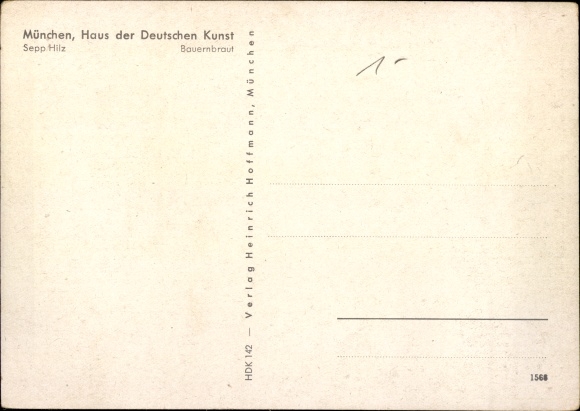 Künstler Ak Hilz, Sepp, Die Bauernbraut, HDK 142
