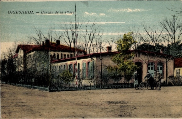 Postcard Griesheim near Darmstadt, Bureau de la Place