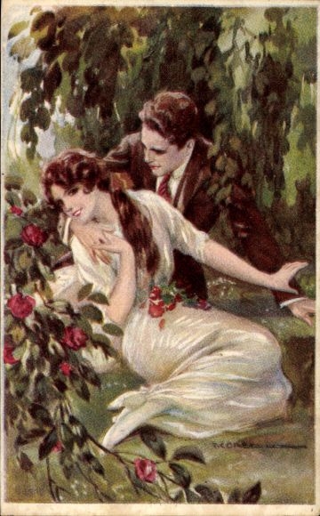 Artist Postcard Corbella, T., Lovers, 407 - 6