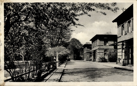 Postcard Hamburg Mitte St. Georg, General Hospital, partial view of buildings C, D and E