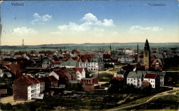Postcard Velbert in the Rhineland, general view