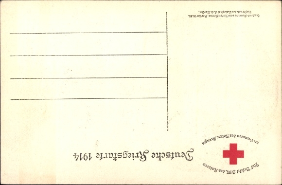 Postcard Kaiser Wilhelm II., I don&#39;t know any parties anymore, quote 1914