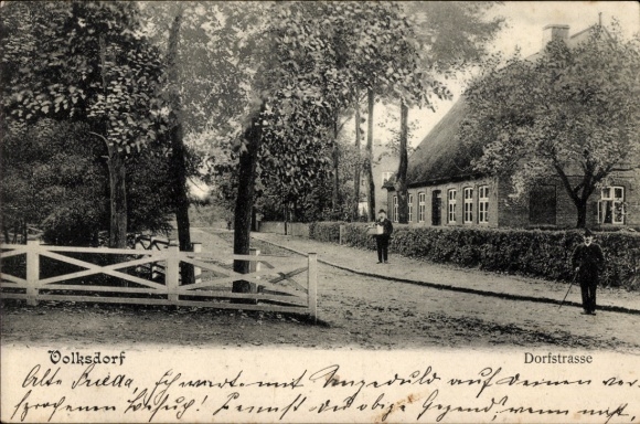 Ansichtkaart Hamburg Wandsbek Volksdorf, Dorfstrasse