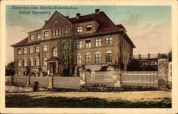 Ak Bad Dürrenberg an der Saale, kindersanatorium Martha-Hohenthalhaus