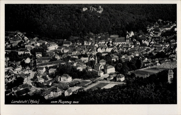 Ak Landstuhl in der Pfalz, Fliegeraufnahme