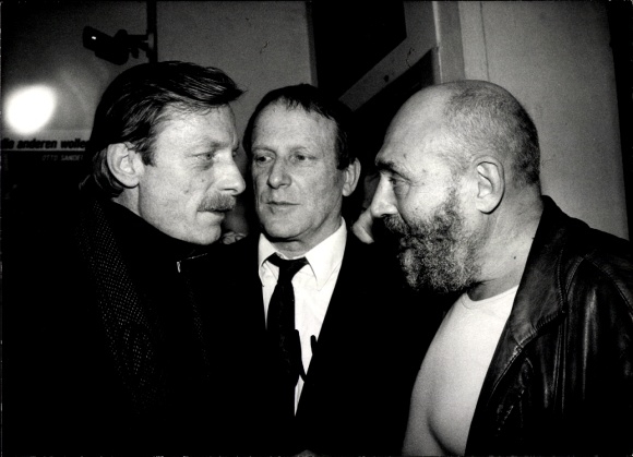 Photo actors Otto Sander and Rolf Hoppe, director Wolfgang Kohlhaase, autograph