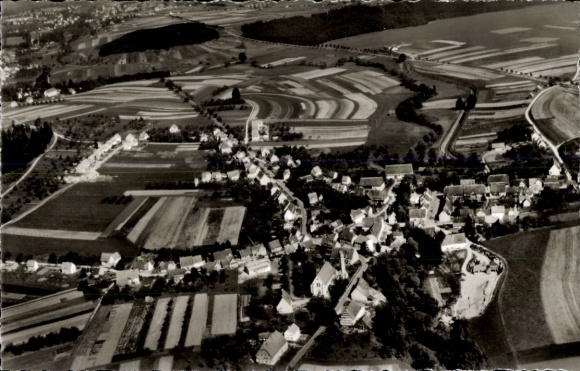 Postcard Lauffen am Neckar, aerial photograph