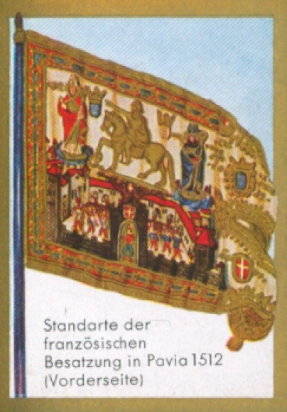 Collection picture Ulmenried flag pictures No. 67, standard of the French occupation in Pavia 1512