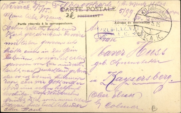 Postcard Wervik Wervicq West Flanders, L&#39;Hotel-de-Ville