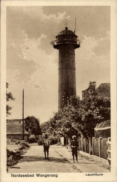 Ak Nordseebad Wangerooge in Ostfriesland, Leuchtturm
