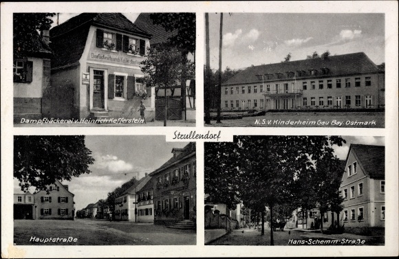 Ak Strullendorf in Oberfranken, Hans Schemm Straße, NSV Kinderheim, Dampfbäckerei