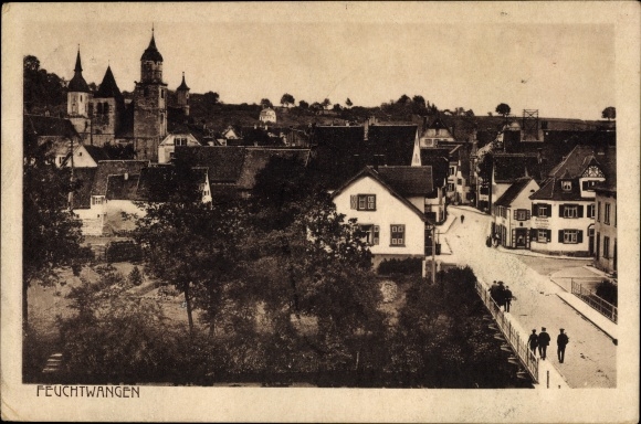KP Feuchtwangen w Środkowej Frankonii, panorama miejsca