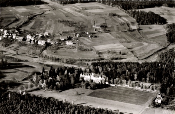 Postcard Schömberg in the Black Forest Württemberg, aerial photograph