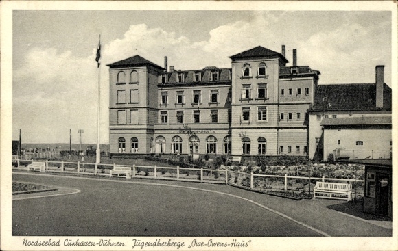 Postcard Nordseebad Duhnen Cuxhaven, Youth Hostel Owe-Owens-Haus