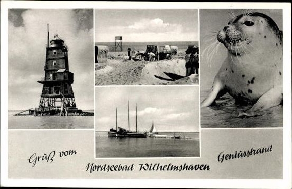 10 alte Ak Ostseebad Wilhelmshaven, diverse Ansichten