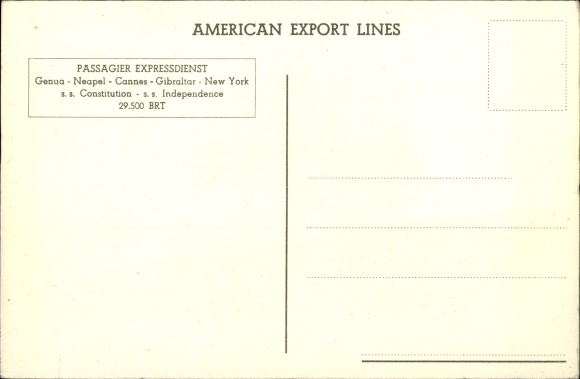 Ak Steamboat Independence, American Export Lines