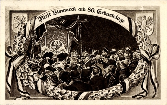 Ak Otto von Bismarck, Herzog zu Lauenburg, Bundeskanzler, 80. Geburtstag