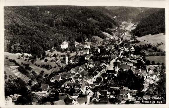 KP Sulzburg w Schwarzwaldzie Markgräflerland Baden, zdjęcie lotnicze