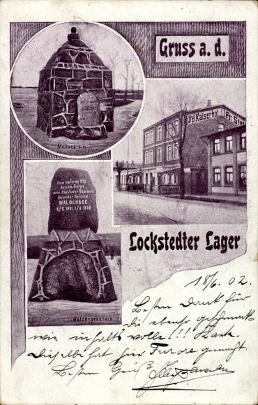 Ak Lockstedt in Holstein, Lockstedter Lager, Gruss a. d., Moltkestine, HavelKaiserhol,  Herrenhau