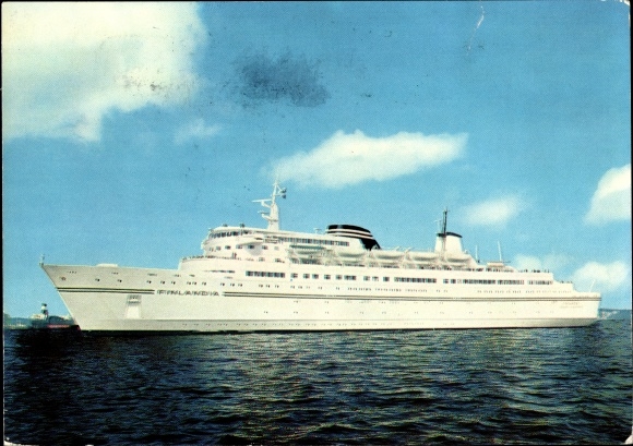 Ak Ship MS Finlandia, Finlandia Line, Finland Steamship Co.