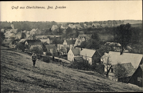 Postcard Oberlichtenau Pulsnitz in the district of Bautzen, locality