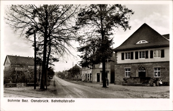 Ak Bohmte in Niedersachsen, Bahnhofstraße