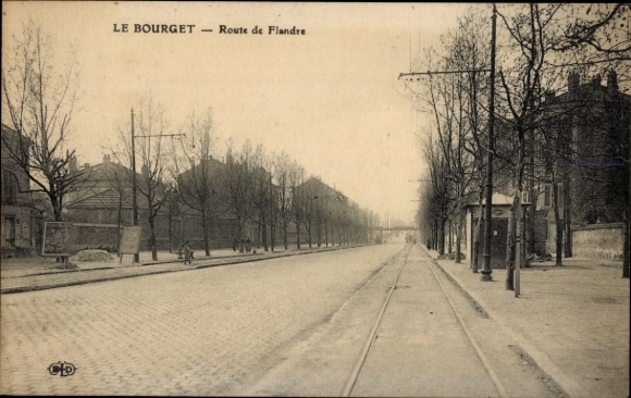 Ak Le Bourget Seine Saint Denis, Route de Flandre