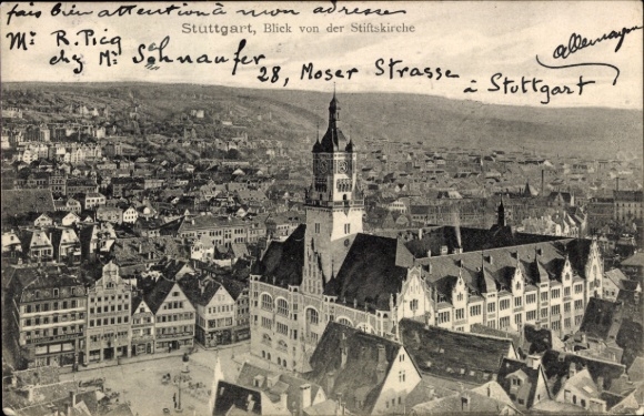 Picture PC Stuttgart in Württemberg, Stiftskirche, general view