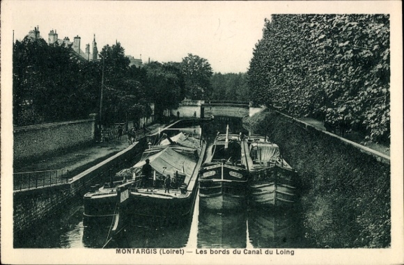 KP Montargis Loiret, Canal du Loing, łodzie
